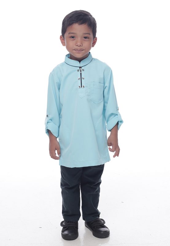  Kurta  Miqaeel Budak  Light Blue Denai Boutique